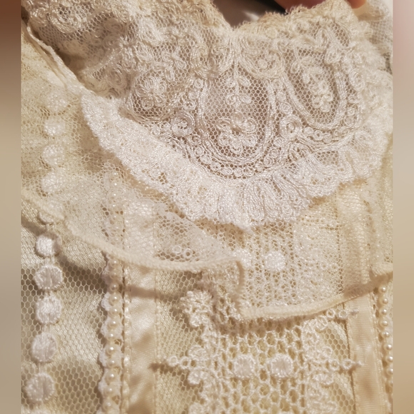 Vintage 1970s Victorian Revival Gunne Sax - Wedding Dress US Size 4-6 - Picture 4 of 10